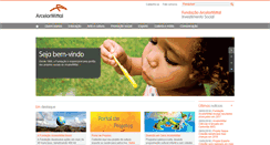 Desktop Screenshot of fundacaoarcelormittalbr.org.br